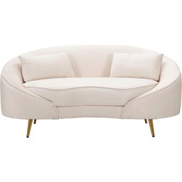 Mauro Ferretti 2-Sitzer-Sofa Oslo mit Kissen, Creme - 1 Stk