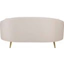 Mauro Ferretti 2-Sitzer-Sofa Oslo mit Kissen, Creme - 1 Stk
