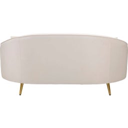 Mauro Ferretti 2-Sitzer-Sofa Oslo mit Kissen, Creme - 1 Stk