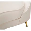 Mauro Ferretti 2-Sitzer-Sofa Oslo mit Kissen, Creme - 1 Stk