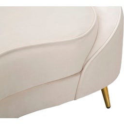 Mauro Ferretti 2-Sitzer-Sofa Oslo mit Kissen, Creme - 1 Stk