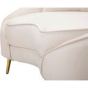 Mauro Ferretti 2-Sitzer-Sofa Oslo mit Kissen, Creme - 1 Stk