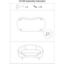 Mauro Ferretti 2-Sitzer-Sofa Oslo mit Kissen, Creme - 1 Stk