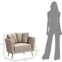 Mauro Ferretti Sessel Kiew Grau - 1 Stk