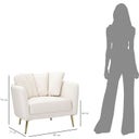 Mauro Ferretti Sessel Kiew Creme - 1 Stk