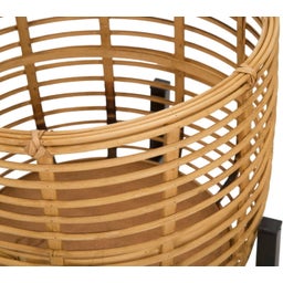 Mauro Ferretti Rattan Pflanztopfhalter Set - 1 Set