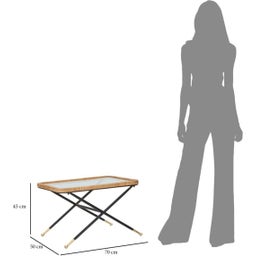 Mauro Ferretti Couchtisch Saint Barth rechteckig - 1 Stk