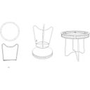 Mauro Ferretti Fuji Side Table - 1 item