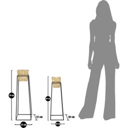 Mauro Ferretti Quadratisches Pflanztopf-Set Retro - 1 Set