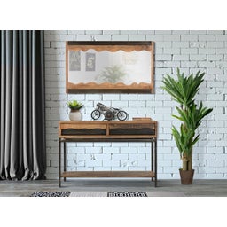 Mauro Ferretti TV-Bank Yellowstone, Akazienholz - 1 Stk