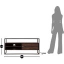 Mauro Ferretti TV-Bank Burn, Akazienholz - 1 Stk