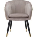 Mauro Ferretti Poltrona Paris, Grigio / Oro - 1 pz.