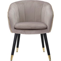 Mauro Ferretti Poltrona Paris, Grigio / Oro - 1 pz.