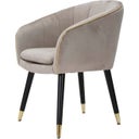 Mauro Ferretti Poltrona Paris, Grigio / Oro - 1 pz.