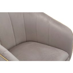 Mauro Ferretti Poltrona Paris, Grigio / Oro - 1 pz.