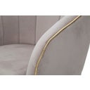 Mauro Ferretti Poltrona Paris, Grigio / Oro - 1 pz.