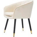 Mauro Ferretti Sessel Paris Creme/Gold - 1 Stk