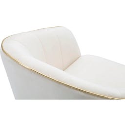 Mauro Ferretti Poltrona Paris, Crema / Oro - 1 pz.