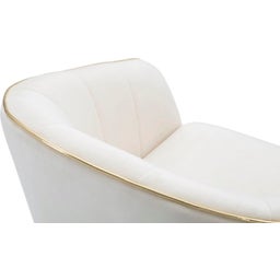 Mauro Ferretti Poltrona Paris, Crema / Oro - 1 pz.