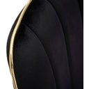 Mauro Ferretti Stuhl Paris Schwarz/Gold, 2 Stück