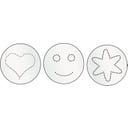 cilio Spargitore Decorativo con 3 Stencil - 1 pz.