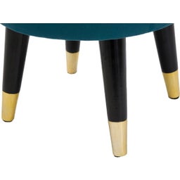 Mauro Ferretti Paris Stool, Turquoise/Gold - 1 item