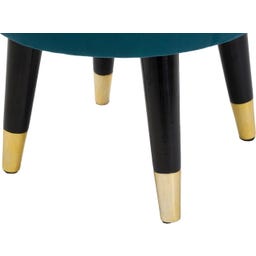 Mauro Ferretti Paris Stool, Turquoise/Gold - 1 item