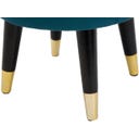 Mauro Ferretti Paris Stool, Turquoise/Gold - 1 item