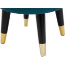 Mauro Ferretti Paris Stool, Turquoise/Gold - 1 item