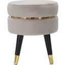 Mauro Ferretti Hocker Paris Grau/Gold - 1 Stk