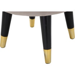 Mauro Ferretti Hocker Paris Grau/Gold - 1 Stk