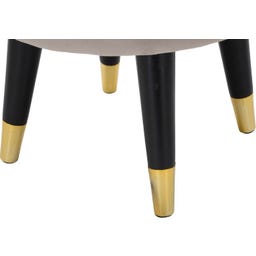 Mauro Ferretti Sgabello Paris, Grigio / Oro - 1 pz.