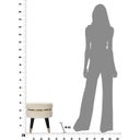 Mauro Ferretti Hocker Paris Creme/Gold - 1 Stk