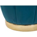 Pouf con Contenitore Paris, Turchese / Oro - 1 pz.