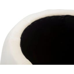 Mauro Ferretti Pouf con Contenitore Paris, Crema / Oro - 1 pz.