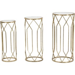Mauro Ferretti Tunsi Side Tables, 3-piece Set - 1 set
