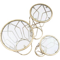 Mauro Ferretti Beistelltische Tunsi, 3er Set - 1 Set