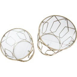 Mauro Ferretti Tunsi Side Tables, 2-piece Set - 1 set