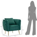 Mauro Ferretti Sessel Bucarest Grün - 1 Stk