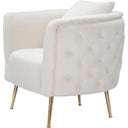 Mauro Ferretti Sessel Bucarest Creme - 1 Stk