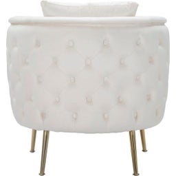 Mauro Ferretti Sessel Bucarest Creme - 1 Stk