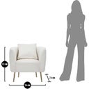 Mauro Ferretti Sessel Bucarest Creme - 1 Stk