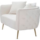 Mauro Ferretti Sessel Bucarest Creme 2-Sitzer - 1 Stk