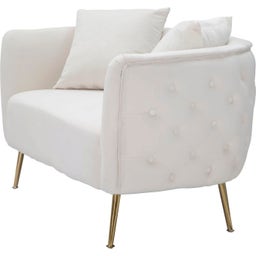 Mauro Ferretti Sessel Bucarest Creme 2-Sitzer - 1 Stk