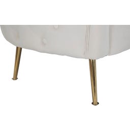 Mauro Ferretti Sessel Bucarest Creme 2-Sitzer - 1 Stk