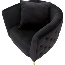 Mauro Ferretti Sessel Bucarest Schwarz - 1 Stk