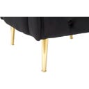 Mauro Ferretti Fauteuil Bucarest Noir - 1 pcs