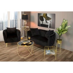 Mauro Ferretti Sessel Bucarest Schwarz - 1 Stk