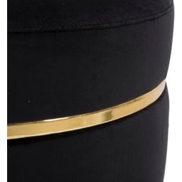 Mauro Ferretti Hocker Paris Schwarz - 1 Stk