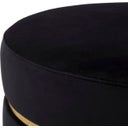 Mauro Ferretti Hocker Paris Schwarz - 1 Stk